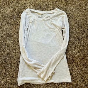 medium white derek heart long sleeve shirt